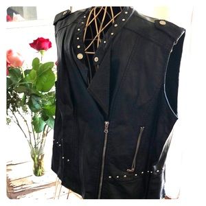 Allen B biker style vest